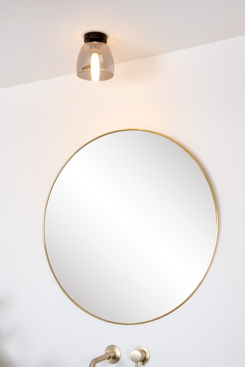 Lucide TYLER - Zapustené stropné svietidlo Kúpeľňa - Ø 16,1 cm - 1xG9 - IP44 - Čierna